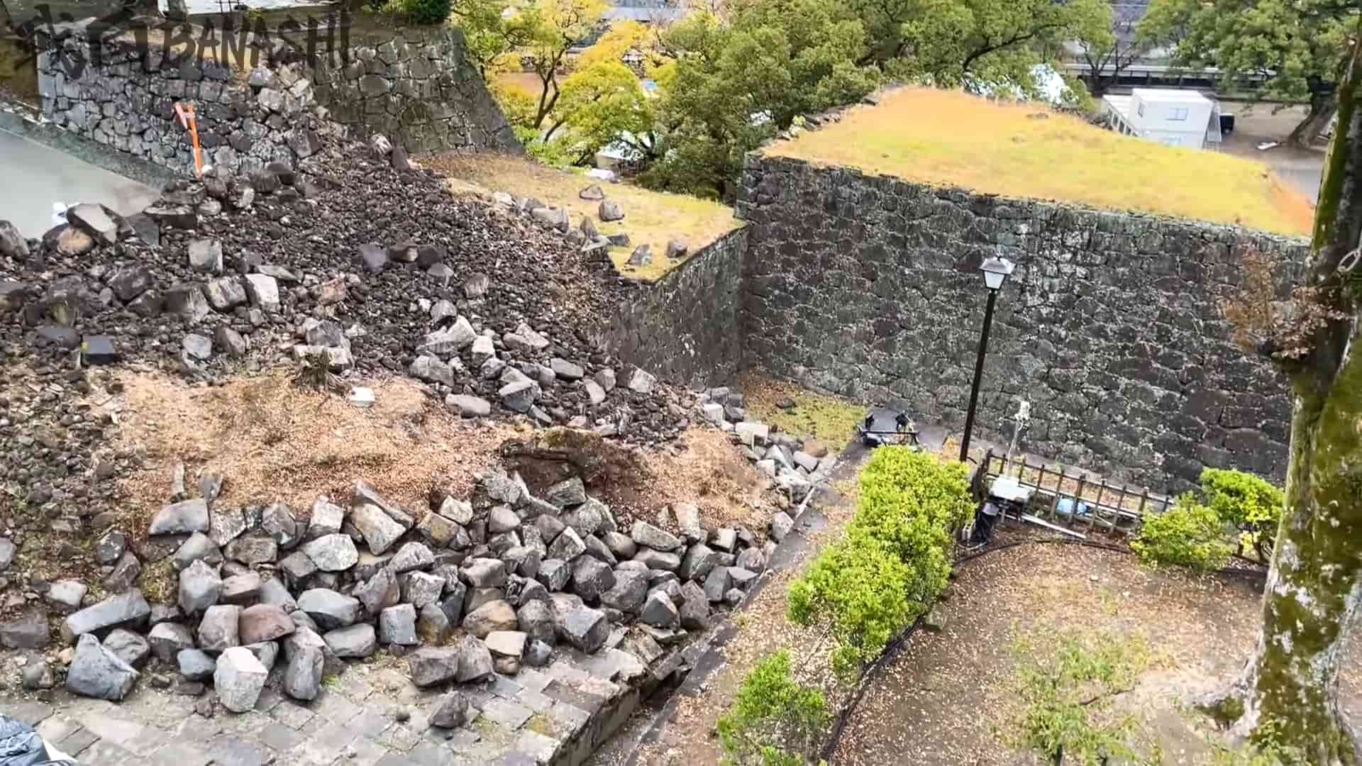 熊本城の連続桝形